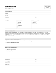 Maybe you would like to learn more about one of these? 47 Job Description Templates Examples á… Templatelab