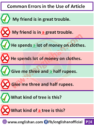 Articles Mistakes In English Common English Mistakes Learn English Words English Vocabulary Words English Writing Skills