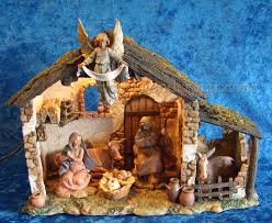 5 Fontanini Nativity Scene W 10 Lighted Resin Stable 54567 Nativity Scene Nativity Scene Diy Nativity Set