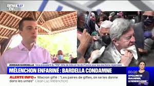 De la france insoumise a été enfariné, en compagnie d'autres élus, à l'image du député lfi éric coquerel. Jean Luc Melenchon Enfarine Jordan Bardella Condamne Toute Attaque Physique Contre Des Elus Video Dailymotion