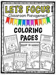 Push pack to pdf button and download pdf coloring book for free. Classroom Management Coloring Pages Worksheets Teaching Resources Tpt