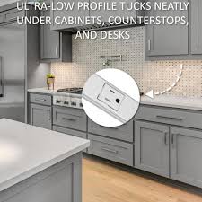 Electrical outlet spacing at countertops kitchen countertop electrical receptacles. Legrand Wiremold Plugmold 3 Ft 6 Outlet Hardwire Power Strip With Tamper Resistant Receptacles White Pmtr2w306 The Home Depot