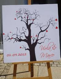 Erstellen sie ein originelles und dekoratives andenken an ihre hochzeit, indem sie ihre gäste einbeziehen. Fingerabdruck Hochzeitsspiel Fingerabdrucke Auf Leinwand