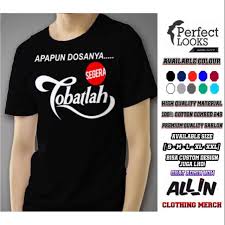 Model baju muslim terbaru untuk pria memiliki desain menarik yang cocok untuk semua umur. Kaos Dakwag Islami Apapun Dosanya Segera Tobatlah Desain Keren Baju Dakwah Pria Berkualitas Shopee Indonesia