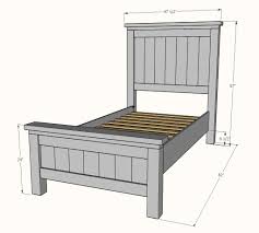 Farmhouse Bed Twin Size Ana White Shop for wood twin bed frame online at target. farmhouse bed twin size ana white