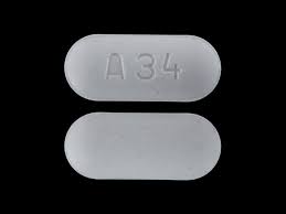 A34 Pill White Oval 2mm - Pill Identifier