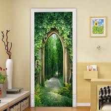 Browse pinterest, the home depot's decor and furniture departments and decorating magazines for wall art inspiration. Buy 3d Creative Green Bamboo Forest Door Sticker House Home Wall Art Door Fridge Sticker Mural Poster At Affordable Prices Free Shipping Real Reviews With Photos Joom