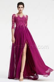 Magenta Bridesmaid Dresses Long Sleeves Modest Formal Dress Plus Size Magenta Bridesmaid Dresses Long Sleeve Bridesmaid Dress Modest Bridesmaid Dresses