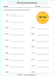 Understanding prime factors are very important for working with fraction problems. Printable Primary Math Worksheet For Math Grades 1 To 6 Based On The Singapore Math Curriculum
