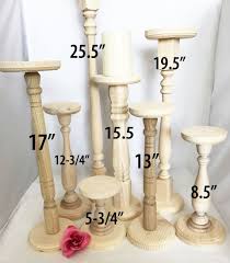 Extra Tall Unfinished Wood Pillar Candlestick Holders Tall Diy Candle Stick Holder Wood Candle Sticks Diy Holder