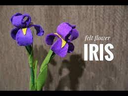Felt Flower Iris Bunga Flanel Iris Youtube Bunga Kain Tenun Bunga Kain Bunga Buatan Sendiri
