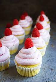 Lemon Cupcakes With Raspberry Frosting Ruled Me Recipe Raspberry Frosting Keto Dessert Keto Cupcakes