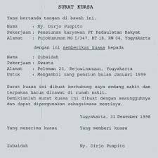 36 bab ii kekuatan hukum surat keterangan waris. Contoh Surat Kuasa Ahli Waris Taspen