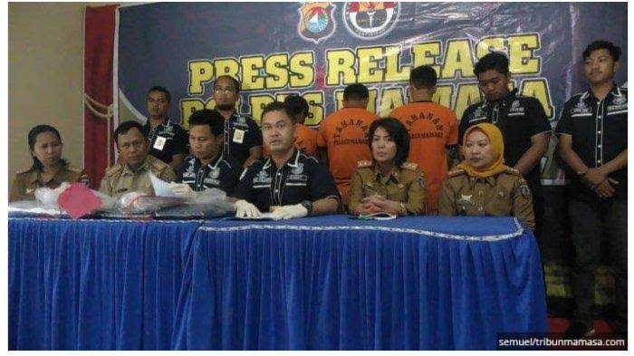 Pelaku pencabulan anak di bawah umur di Kecematan Tawalian, Kabupaten Mamasa, Sulbar resmi ditetapkan sebagai tersangka. 
