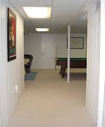 Painted Paneled Basement Revealed Basement Remodeling Finishing Basement Basement