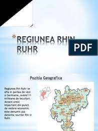Principalele regiuni industriale din afara europei: Regiunea Rhine Ruhr