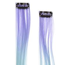 Check spelling or type a new query. Pastel Blue Pink Ombre Faux Hair Clip In Extensions 2 Pack Claire S