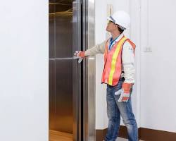 Image of elevator inspector