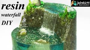 How To Make A Waterfall Realistic Diorama Resin Art Youtube How To Make Resin Resin Art Diorama