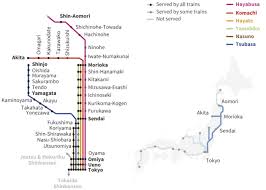 They include route maps of all. The Tohoku Shinkansen Line In East Japan Japan Rail Pass