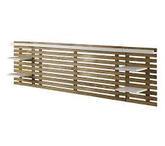 Tete De Lit Avec Tablettes Nidra Bois Et Blanc Style Scandinave En 2020 Tete De Lit Tete De Lit But Tete De Lit Rustique En Bois