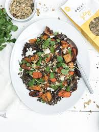 Une Salade De Lentilles Feta Patates Douce Et Gr Eat Granola En 2020 Salade De Lentilles Salade Patates