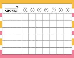 Chore Charts For Teenagers I Could Do That Chore Chart