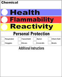These hmig labels are an affordable and ideal solution for hazard communication in a facility where chemicals are handled. Hmis Label Template Free Labels Ideas 2019