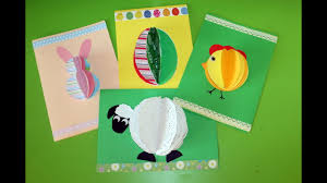 Kolorowe lub białe tekturowe kartoniki na bazę do kartek kartki z kolorowymi wzorami, lub inne dowolne wzory i kolory Kartki Wielkanocne 3d Easter Cards Easter Crafts Paper Easter Craft Youtube