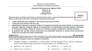 Varianta 1 / subiectul 3 / problema 3. Bacalaureat 2019 Edu Ro Subiecte Bac 2019 Modele Subiecte InformaticÄƒ Antena 1