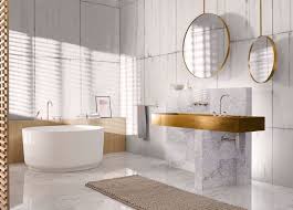 The eras of simple bathroom design are far away, nowadays new trends and accessories are glimpsed, such as towel warmers, soap dispensers, showers with heads on the walls and on the ceiling, hot tubs, place for television, between many other amenities. 10 Soothing Bath Products From Ish 2017 Bathroom Trends Modern Bathroom Trends Bathroom Trends 2019 2020
