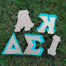 Greek Letter Template Letter Stencils Stencil Template Student Crafts