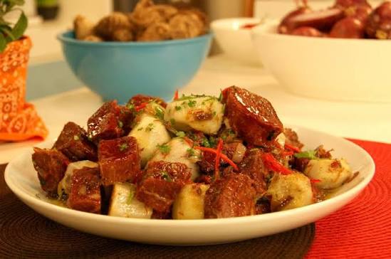 Yam with Beef