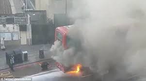Image result for paris bus burning