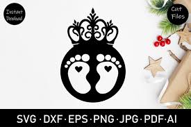 Download Baby Feet Crown Svg Graphic By Rizu Designs Creative Fabrica