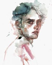 Lemon roses Watercolor and ink