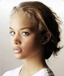 There S Just Something About Blonde Hair And Blue Eyes On A Black Girl Mesmerized White Hair Color Mixed Hair Mixed Race Women