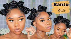 After washing your hair, make sure it is properly moisturized with leave in conditioner then you can go to detangling it. Bantu Knots Tutorial On Natural Hair Protective Style Braiding Hair Chev B Youtube