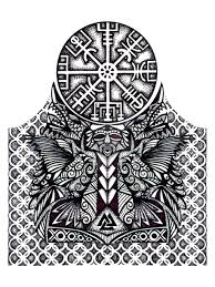 Half sleeve tattoos cover shoulder to arm, and polynesian symbols can accomplish this task in intricate detail. Artstation Viking Half Sleeve Tattoo Thehound Ofulster