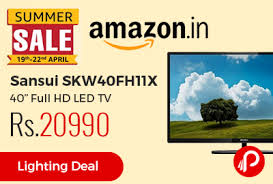 Amazon Summersale Brings 31 Off Lightning Deal On Sansui Skw40fh11x 40 Full Hd Led Tv At Rs 20990 Only 3 Usb Ports 4 Hdmi Ports Connect Led Tv Full Hd Led