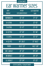 Crochet Ear Warmer Pattern And Size Chart Crochet Ear