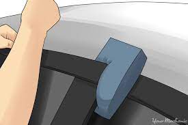 Use a wedge or tool to hold open the door space · step 2: How To Safely Break Into Your Own Car Yourmechanic Advice