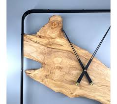 Chestnut Live Edge Wall Clock 60cm
