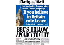 20:40 edt, 17 june 2021 | updated: Eu Referendum Daily Mail Front Page Says Leave Mirror Backs Remain Weight Of Fleet Street Coverage Favours Brexit Press Gazette