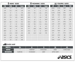 24 Accurate Asics Kids Shoe Size Chart