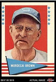 Old Three-fingered Brown pitched against Wabash in 1921.