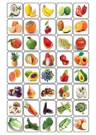 Bingo De La Nourriture Voici Quelques Planches Pour Jouer Au Bingo Avec Le Vocabulaire De La Nourriture En Nourriture En Francais Fruits Et Legumes Nourriture