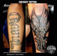 Dark Angel Coverup Tattoo Coverup Tattoo Cover Up Tattoo Tribal Tattoos