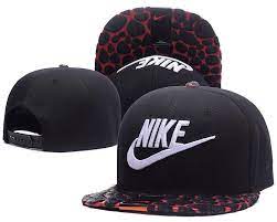 Men S Nike The Iconic True Nike Logo Custom Faux Animal Leather Brim Snapback Hat Black Maroon Nike Men Nike Hat Hip Hop Sweatshirts