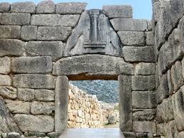 Porte Des Lions Palais De L Acropole De Mycenes 1275 Bc Grece Acropole Images